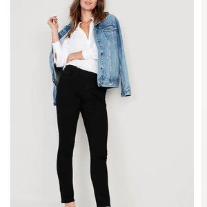 Old Navy Pop Icon Mid Rise Black Skinny Jeans Size OP Petite